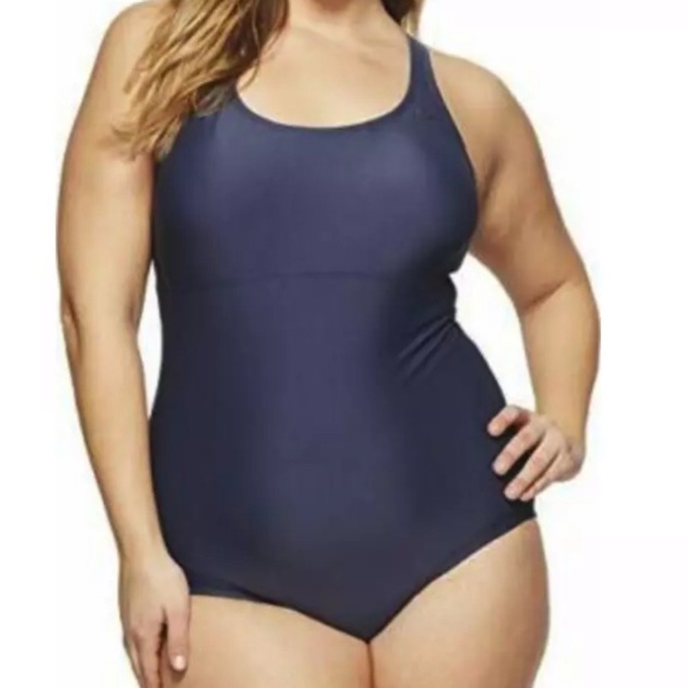 NIKE Racerback Mesh One Piece Swimsuit